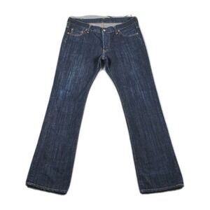 JB John Bull Japanese 5 Pocket  Dark Wash Butterfly Denim Jeans Mens 34x34
